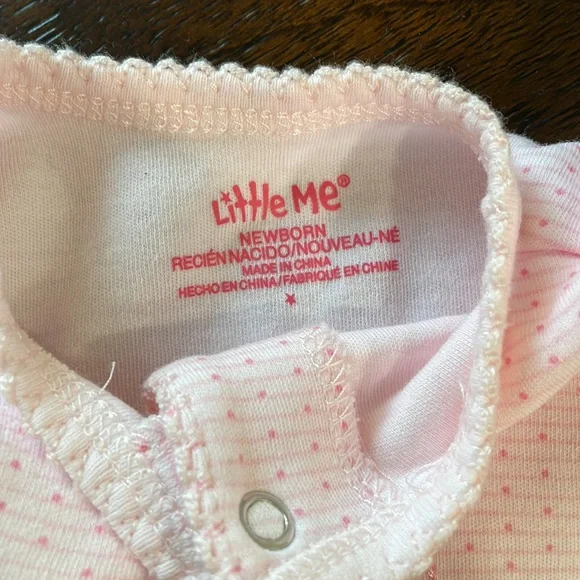 Little Me Frog Friends Footed One-Piece - Picture 7 of 7